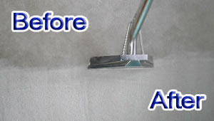 before and after carpet cleaning