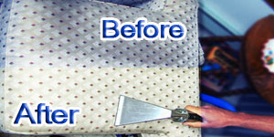 before and after furniture cleaning